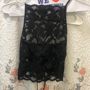 Black lace top never been worn